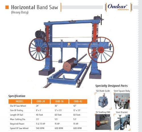 India Horizontal Wood Cutting Machine
